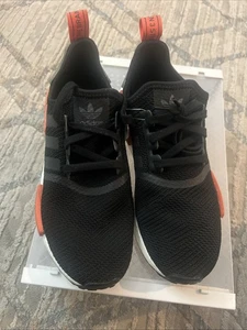 Adidas Men’s NMD_R1 Originals Size 8 Black/Solar Red - No Box - Picture 1 of 5