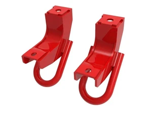 Front Recovery Tow Hook Red For 2022-23 Toyota Tundra 3.5L V6 Frame Mounted - Picture 1 of 16