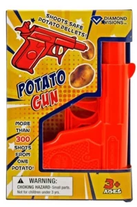 ~ Potato Spud Gun ~ Shooter Pistol ~ Safe Retro Novelty Kids Toy ~ - Picture 1 of 1