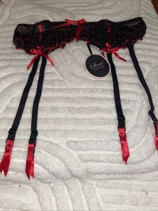 Primark Secret Possession Suspenders red and black, new With Tag Very Pretty. - Picture 1 of 6