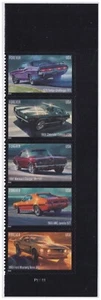 US 5715-5719 5719b Pony Cars F plate strip 5 LR MNH 2022 - Picture 1 of 1