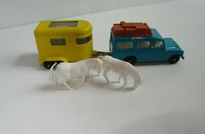 Matchbox Lesney Land Rover Safari #12/remolque pony #43 Foto 1 de 4