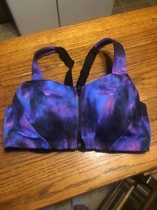 Knockout Victoria’s Secret Front Racerback Zipper/Close Sports Bra 34D - Picture 1 of 5