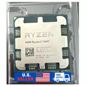 (New) AMD Ryzen 5 7500F 6-Core 12-Thread Socket AM5 CPU Processor OEM Tray - Picture 1 of 6