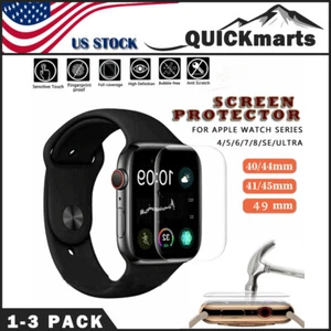 Protector de pantalla 3D para Apple Watch Series9 8/7/6/5/4/SE Ultra2 40/41/44/45/49 mm - Imagen 1 de 12