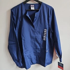 NWT Cherokee Workwear Missy Fit Size XS Women's V-Neck Scrub Top Jacket - 4350 - Picture 1 of 9