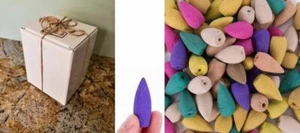 BOXED Natural Woods & Flowers Incense Backflow Waterfall OR Traditional Smoke - Picture 1 of 3