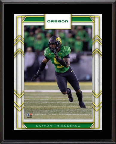 Kayvon Thibodeaux Oregon Ducks 10.5" x 13" Sublimated Player Plaque Cover