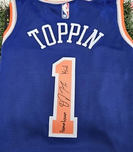 Obi Toppin signiertes Knicks Nike NBA Swing Mann Trikot Aufschrift "Hometown Kid" (COA) - Bild 1 von 4