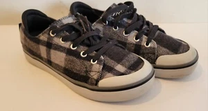 Keen Elsa III (1021926) Gray Black Plaid Sneakers Women’s US 8.5 EUR 39 Shoes - Picture 1 of 10