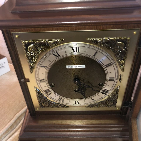 SETH THOMAS WEST MINISTER MANTEL LEGACY MANTEL CLOCK 8-DAY WORKS Cover