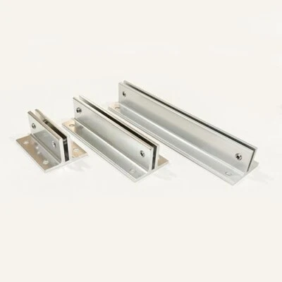 CANAILLES 2-Pack: 2" Premium Polished Aluminum Sign Mount Bracket - Fits Signs Up to 1/8"