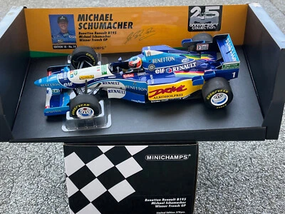 1/18 Benetton Renault B195 #1 Schumacher Sieg GP France`95 MINICHAMPS 510952501 - Bild 1 von 4