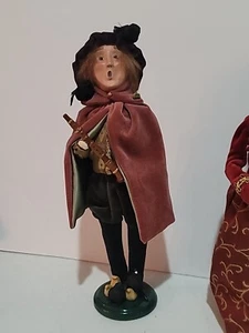 BYERS CHOICE 2008 12 DAYS OF CHRISTMAS "FOUR CALLING BIRDS " CAROLER - Picture 1 of 10