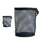 Nylon Mesh Golf Ball Bag Drawstring Pouch Portable Carrying Storage Organizer