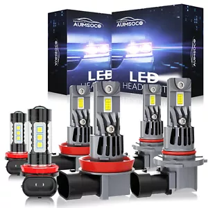 Kit combinado de faros LED y bombillas antiniebla blancas 6000K para Toyota Venza 2009-2015 - Imagen 1 de 19