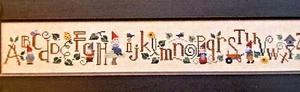 Gnomes in the Garden Row - ABCs of the Garden - Bent Creek - Cross Stitch Chart - Picture 1 of 4