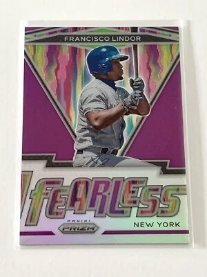 ⚾ 2021 Prizm Baseball FRANCISCO LINDOR  Fearless Purple Prizm ⚾ - Image 1 of 2