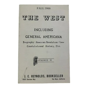 1966 The West Catalogue #95 including General Americana. RARE - Imagen 1 de 5