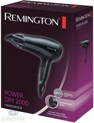 Remington Power Dry 2000 D3010 Professional Hairdryer Hair Dryer Ceramic Ionic - Image 1 of 4