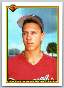 1990 Bowman Steve Avery Rookie Atlanta Braves #9