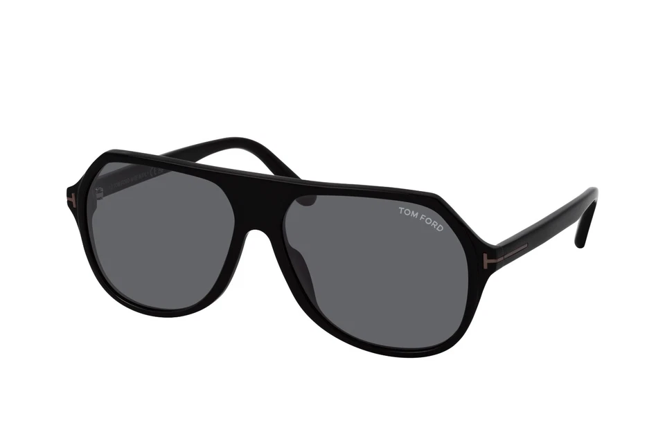 NUEVO CON ETIQUETAS TOM FORD FT0934 01A Hayes Navigator Brillante Negro/Gris 59 mm Gafas de sol Foto 1 de 1