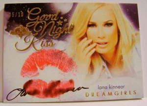 LANA KINNEAR ERROR GOOD NIGHT KISS CARD DREAMGIRLS GOLD /10 BENCH WARMER 2017 - Picture 1 of 2