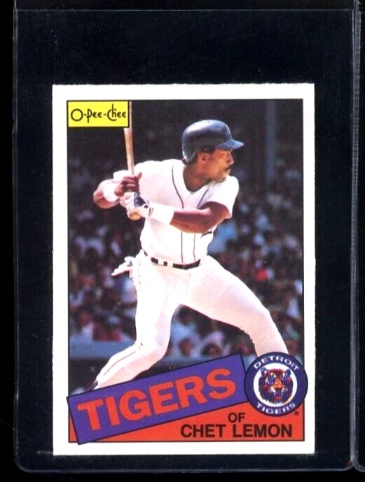 1985 OPC O PEE CHEE #20 CHET LEMON DETROIT TIGERS - Image 1 of 1
