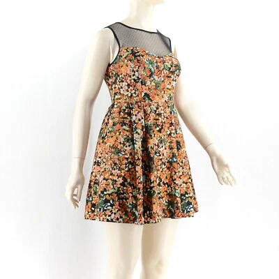 Vestido B Inteligente Ajuste Acampanado Transparente Top Mujer Talla 8 Femenino Floral Lindo Eventos Fiesta Foto 1 de 4