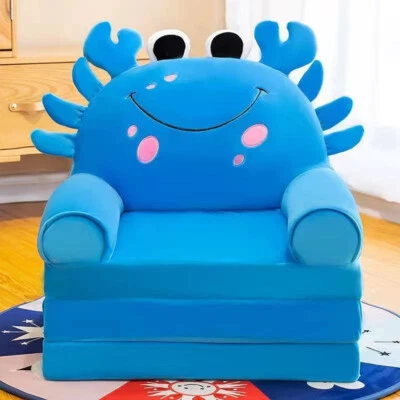 Sofá 3 en 1 para niños plegable princesa niño silla cama reclinable Foto 1 de 4