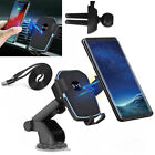 Fast Wireless Car Charger Mount Phone Holder For Iphone Samsung Universal