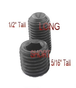 Metric M10X1.25 Short 5/16" Tall Thread Allen Socket Head Plug Black Steel - Picture 1 of 1