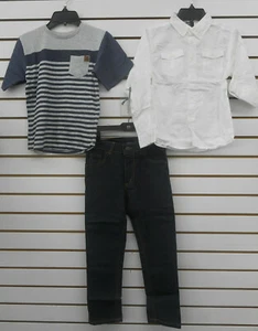 American Hawk Jungen 3-teiliges Kurzarm-, Langarm- & Jeans-Set - Bild 1 von 10