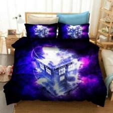 Doctor Who Police Box Quilt Duvet Cover Set Queen Comforter Cover King