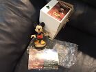DISNEY CONRAD MORODER 5? MICKEY MOUSE WOODCARVED HAND PAINTED TAG ITALY RARE NEW