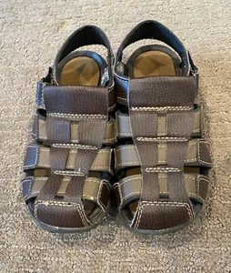 SmartFit Brown Youth Boy Sandals - Size 13.5 - Picture 1 of 1