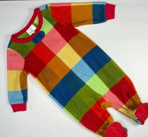 babyGap Organic Cotton Happy Plaid PJ One-Piece 3-6 Months - Picture 1 of 3