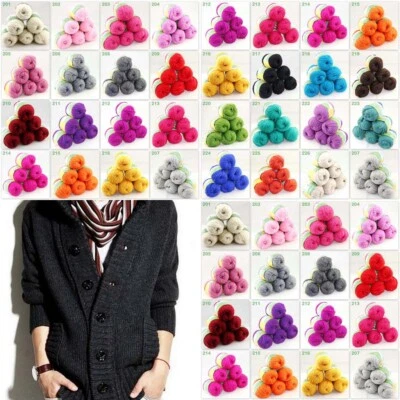 Sale Lot 6Ballsx50g Quick Hand Knitting Wool Silk Yarn Warm Wrap Shawl Scarf - Image 1 of 4