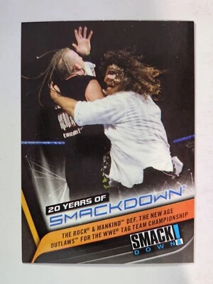 2019 Topps WWE 20 Years of SmackDown #SD-2 THE ROCK & MANKIND - Image 1 of 2