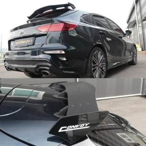 Carbon Wrap Rear Trunk Wing GT Lip Spoiler ( Fits: 2019-2022 Forte 5d GT : K3 ) - Picture 1 of 11