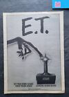 E.T. Atari Videospiel Promo Druck Werbung Vintage 1982