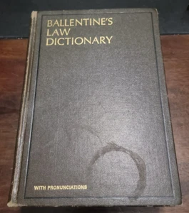 Ballentine's Law Dictionary 1969 3. Auflage herausgegeben von William S. Anderson SELTEN - Bild 1 von 10