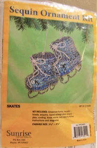 NIP SUNRISE Kit Lentejuelas Adorno PATINES Hacer 2 Juegos De 2 Pares 2 1/2" x 2 3/4" - Imagen 1 de 1