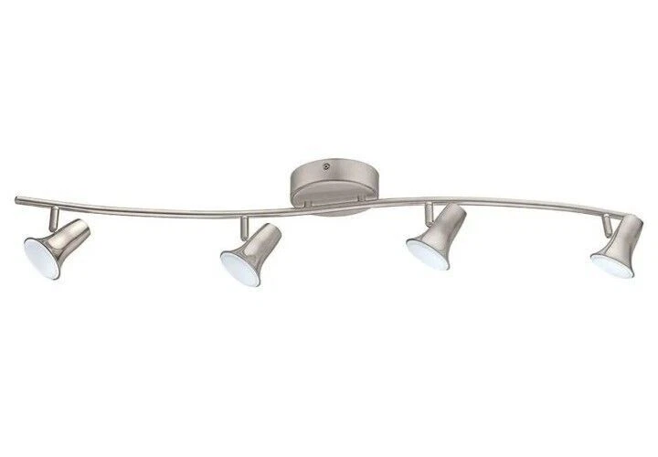 EGLO Jumilla LED 4-Light Track Lighting Kit - Matte Nickel (201449A)