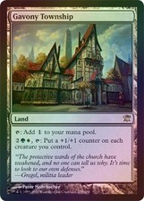 Gavony Township - Foil Light Play MTG Innistrad Magic 2B3