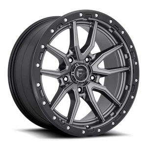5 18 Inch Black Gray Wheels Rims Fuel D680 18x9 FOR Jeep Wrangler JL JK 5 -12 - Picture 1 of 5