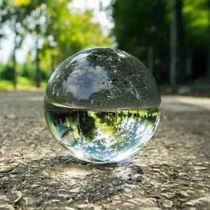 Bola de cristal transparente lente esfera 0,6 cm-5 cm esfera de curación fotografía decoración - Imagen 1 de 6