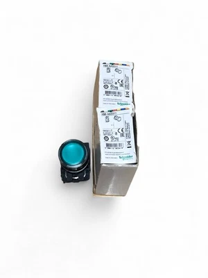 Schneider XB5-AA3311 + ZBV-M3 Green 22mm LED Push Button 230V – Lot of 2 - Image 1 of 4