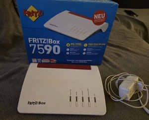 AVM FRITZBox 7590 DSL Modem & High End WLAN Router AC+N DECT Basis 800 Mbit/s G3 - Bild 1 von 1