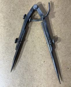 VINTAGE Antique Tools L.S. Starrett Compass Extension Divider Caliper Legs RARE - Picture 1 of 11